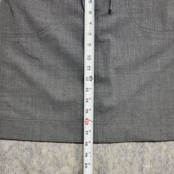 Athleta Sirrus Tennis Skirt Wome 8 Wool Blend Drawstring Casual Charcoal Heather - Picture 11 of 12